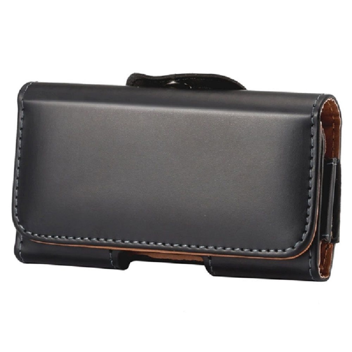 para MYPHONE HALO Q (2020) Funda Cinturon Clip Horizontal Piel Suave Sintetica Premium - Negro