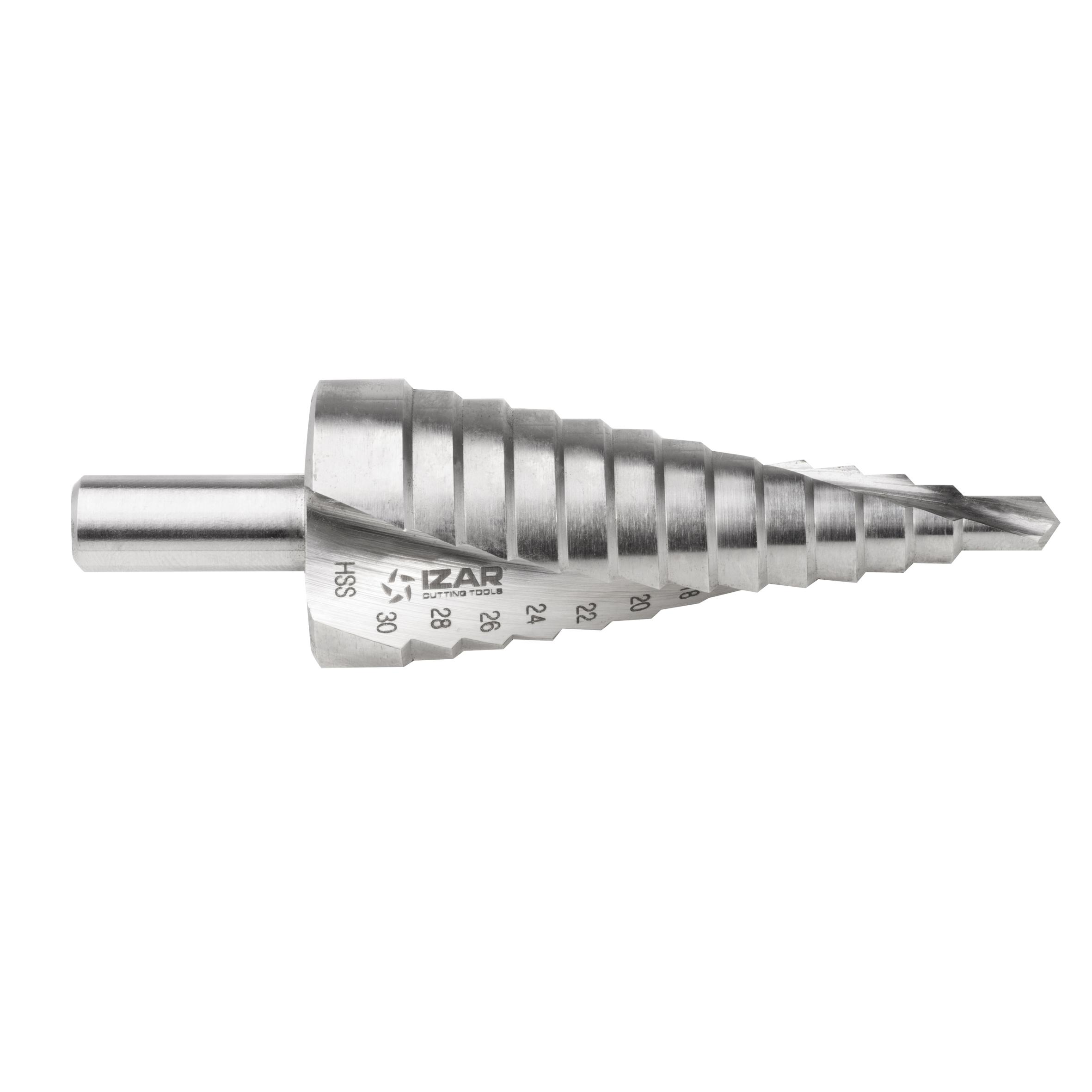 Broca IZAR HSS Escalonada Espiral - 1612 - 06,0X30,0-13