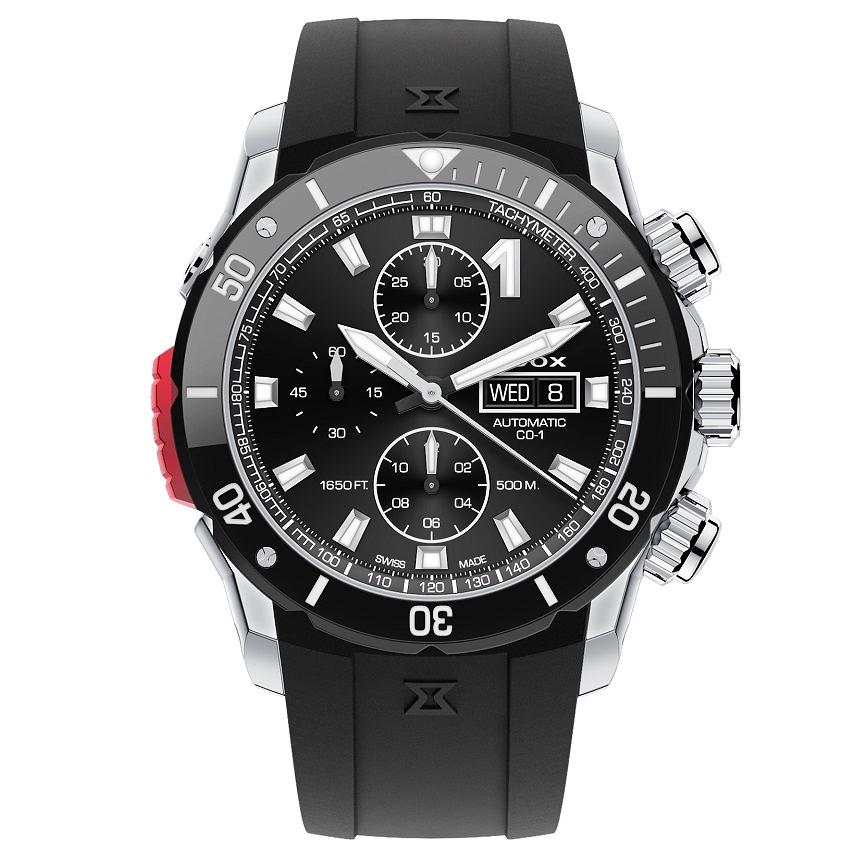 Reloj EDOX Swiss® CO-1 Chrono Automatic 01128-3NRCA-NN