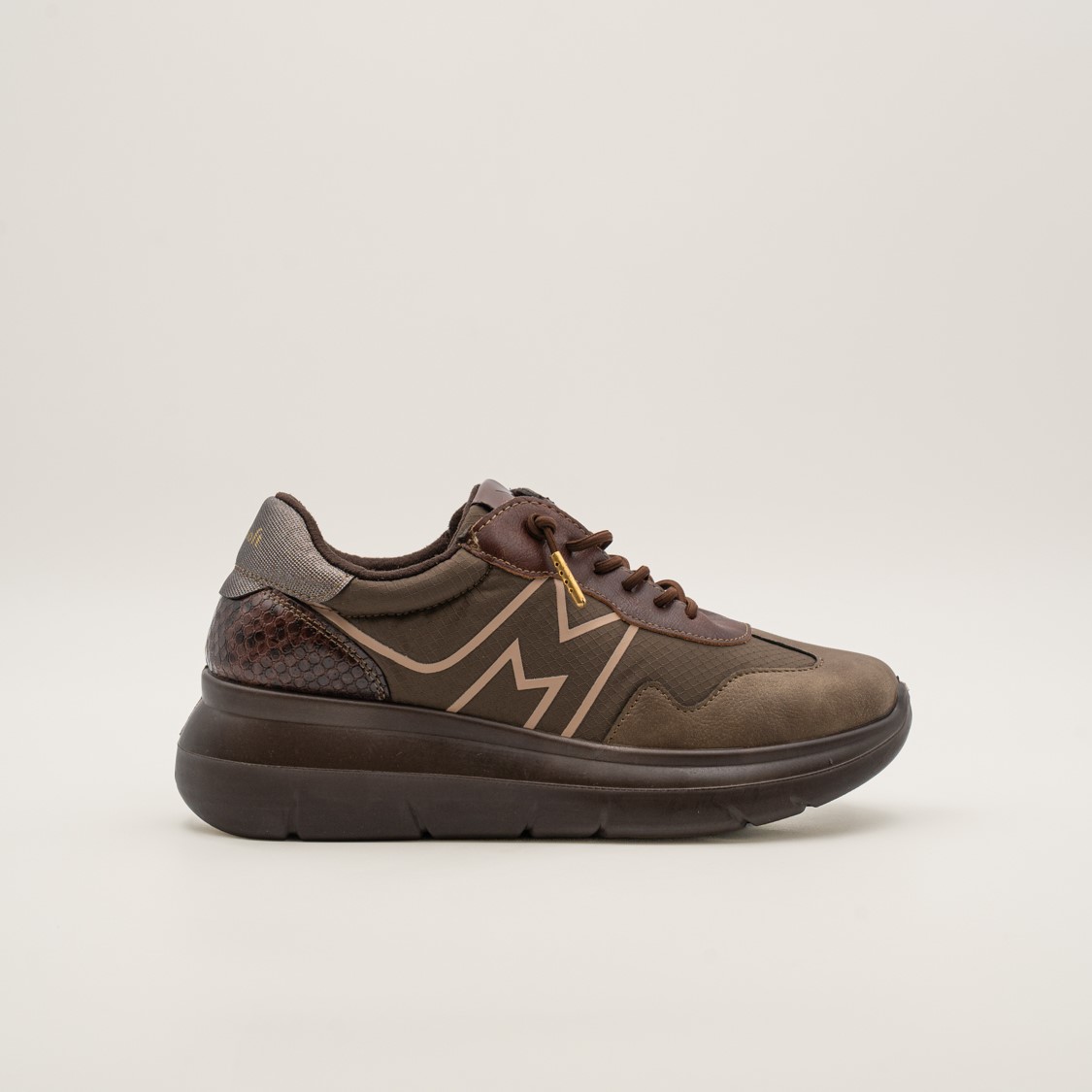Zapatillas plataforma con cordones elásticos de mujer Mysoft 26M601