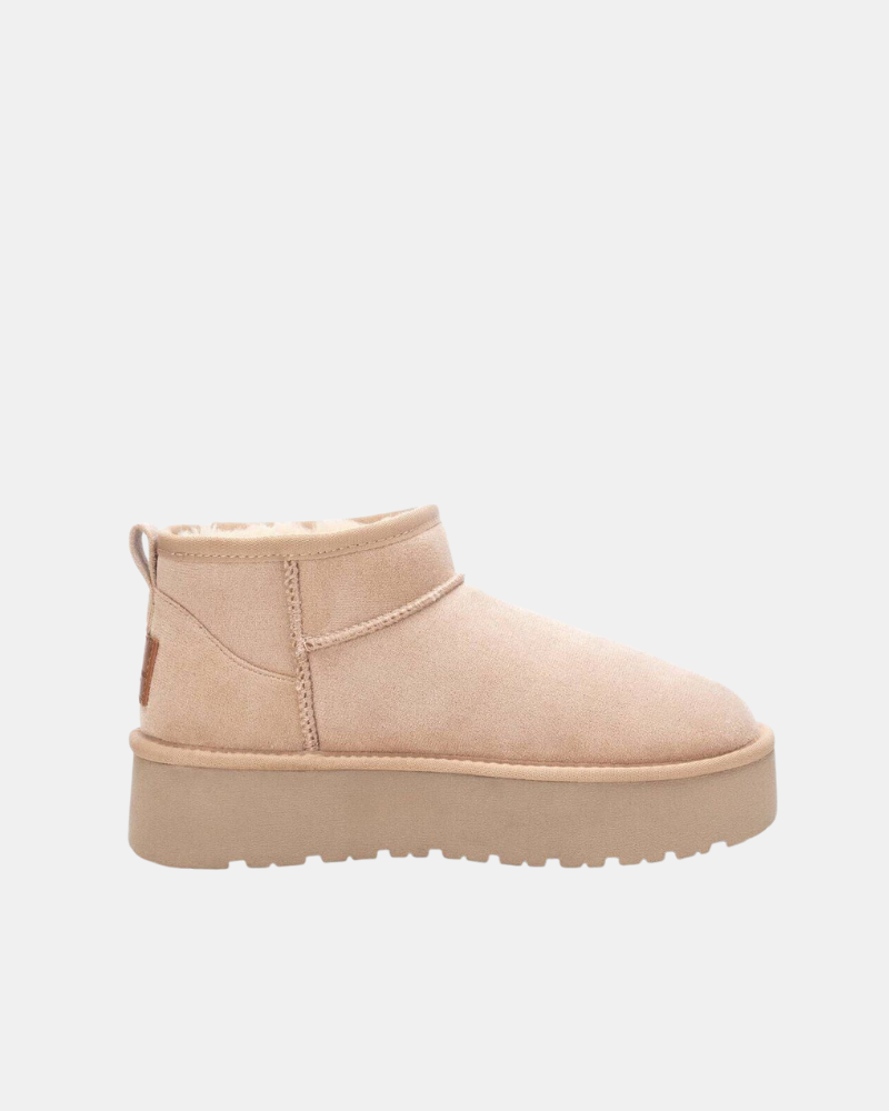 XTI 142212 Botines Botas Australianas Mujer Beige