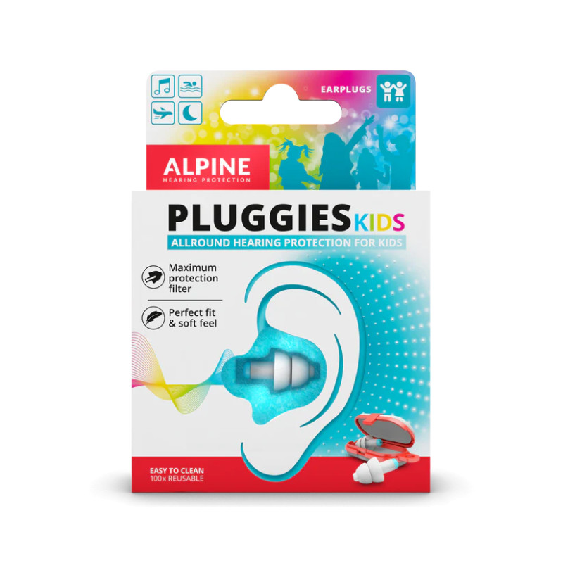 Alpine Tapones Oídos Pluggies Kids Protección Niños