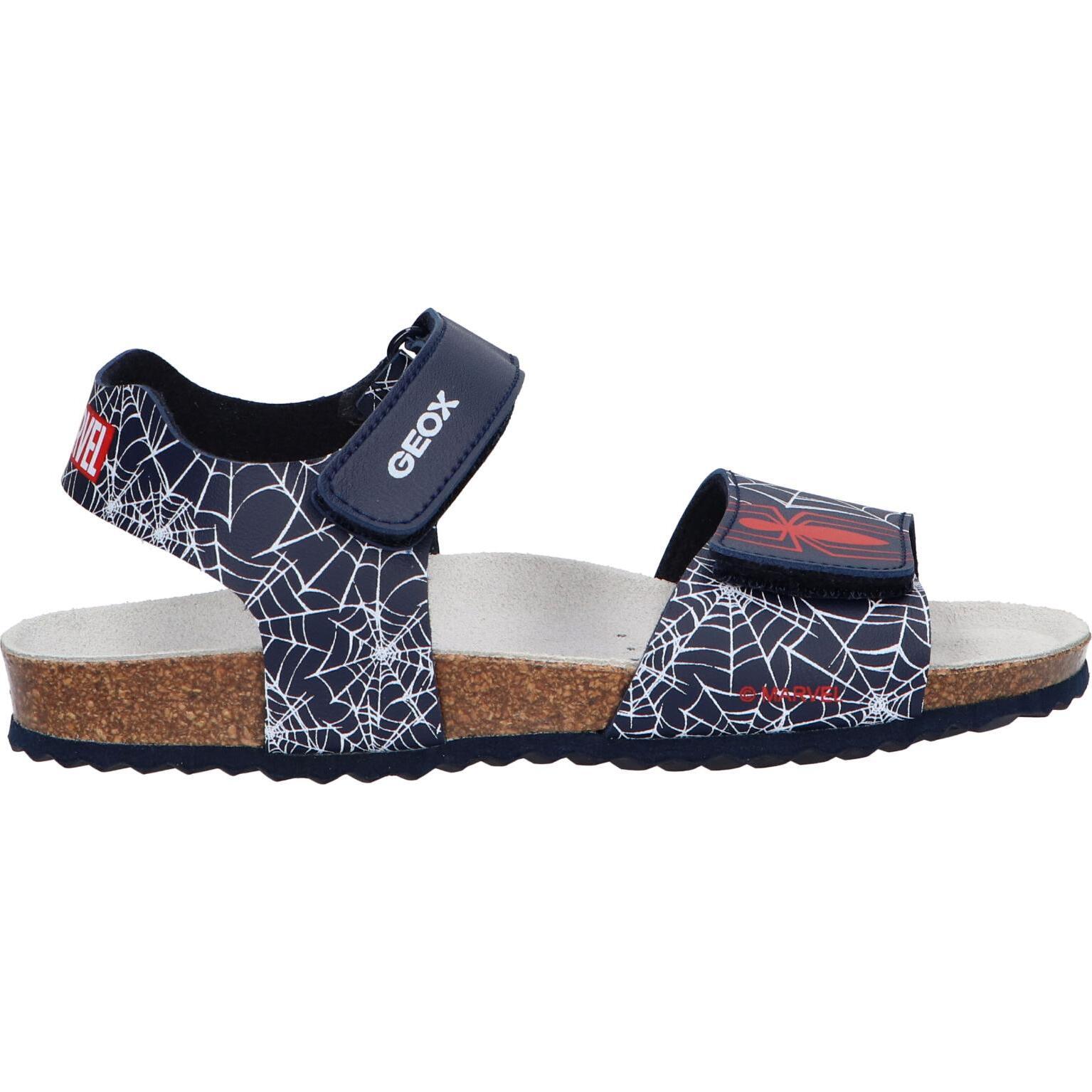 Geox j458le boy's sandals 0006a j guita c0735 navy-red