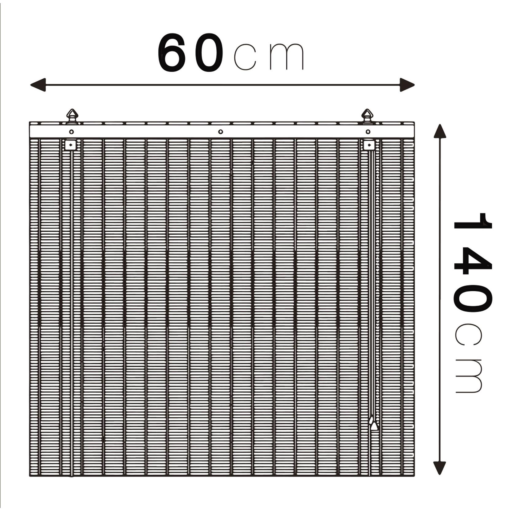 Estor Enrollable de Bambú Natural, Persiana de Caña para Ventana y Balcón, Protección Solar y Privacidad, Interior y Exterior, Varios Tamaños