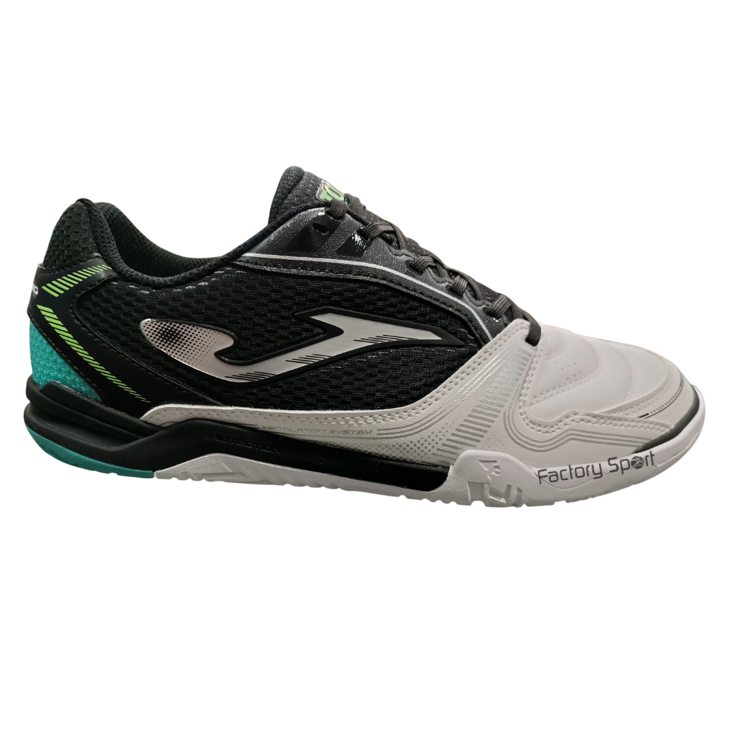 JOMA DRIBLING SALA BLANCO/NEGRO/PLATA PARA HOMBRE
