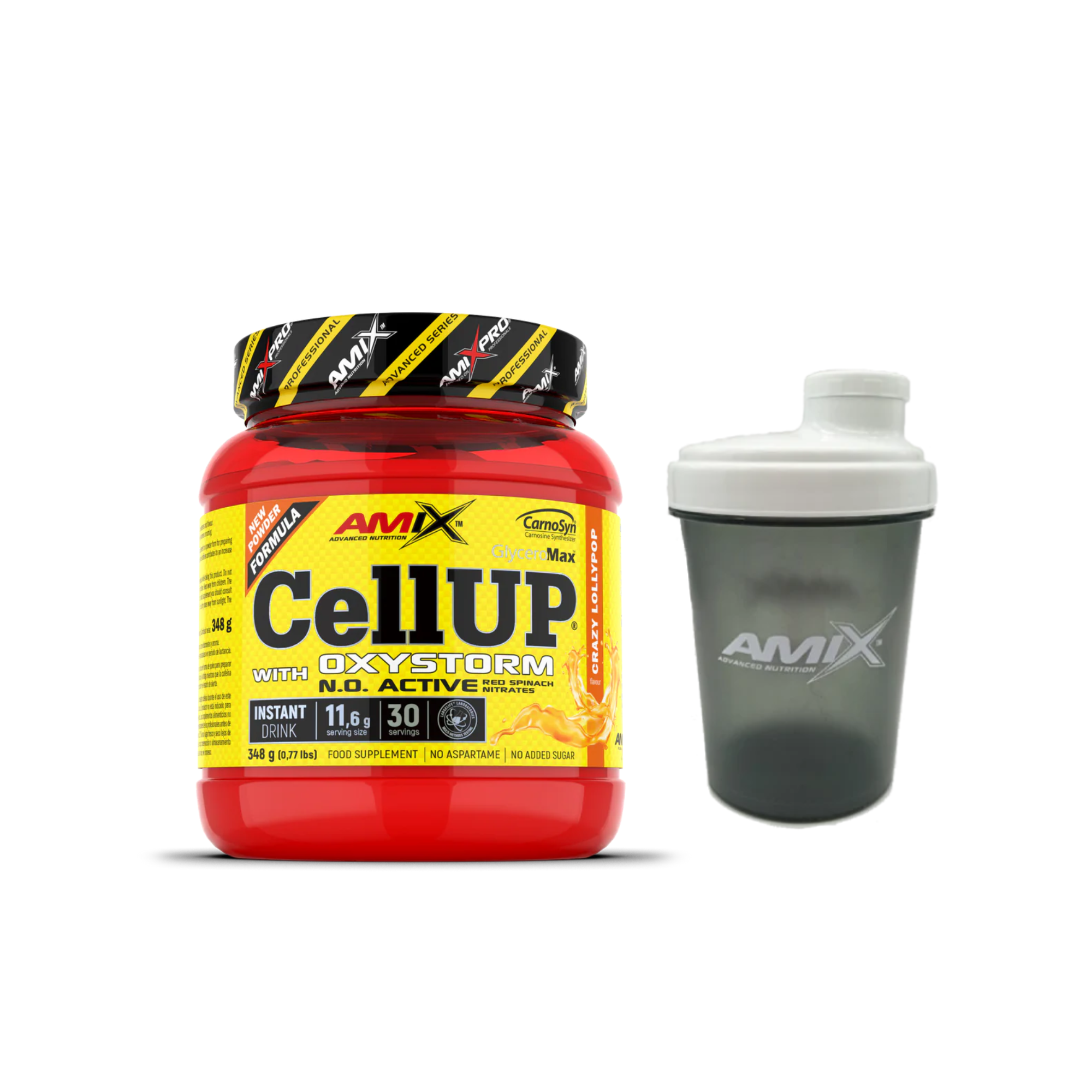 Pre-Entreno CellUp AMIX 348Gr Varios Sabores + Shaker De Regalo
