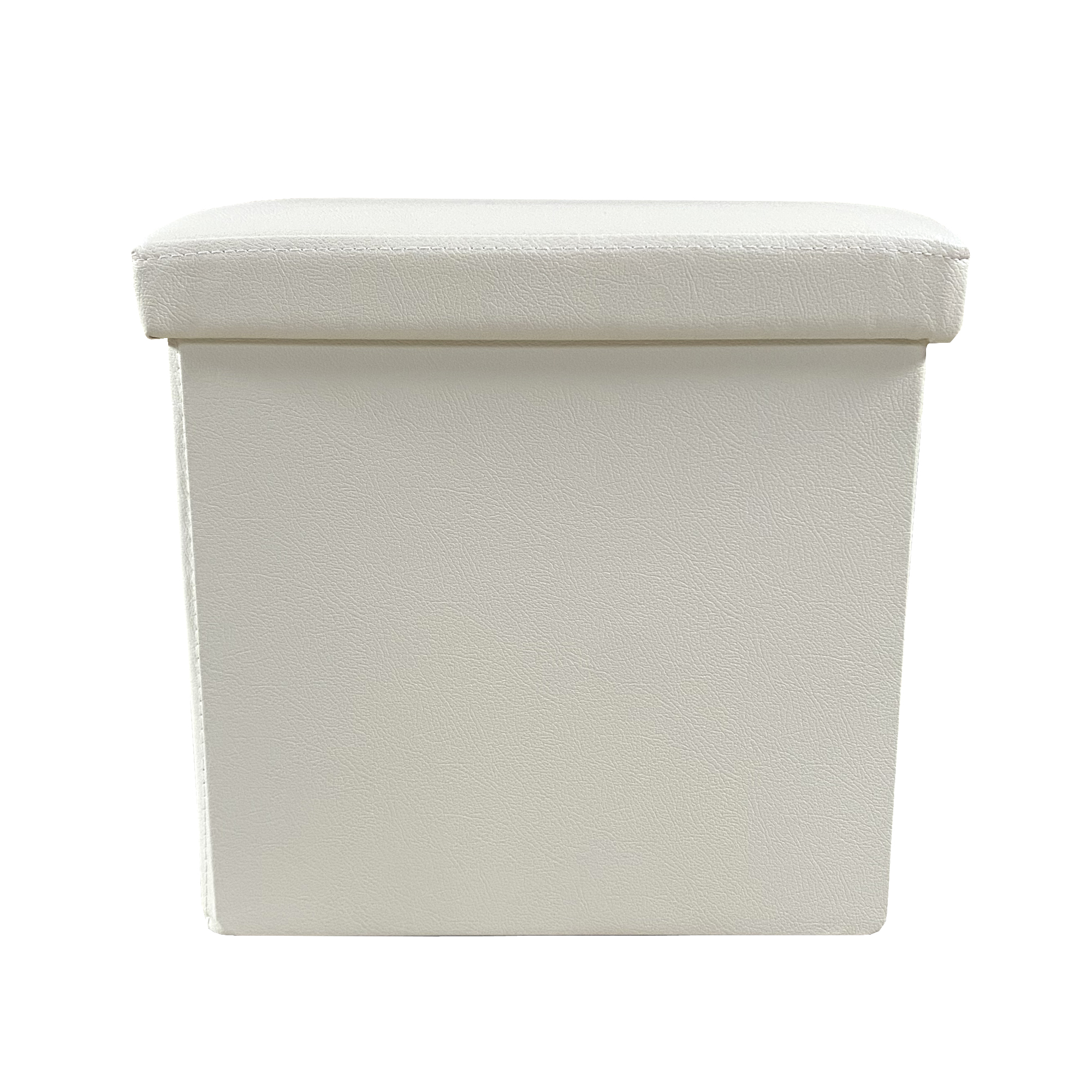 Puff Ottoman Cuadrado Polipiel Plegable 38x38x38cm  Nyana Home  Gran Almacenaje  Estilo Otomano  Polipiel Resistente