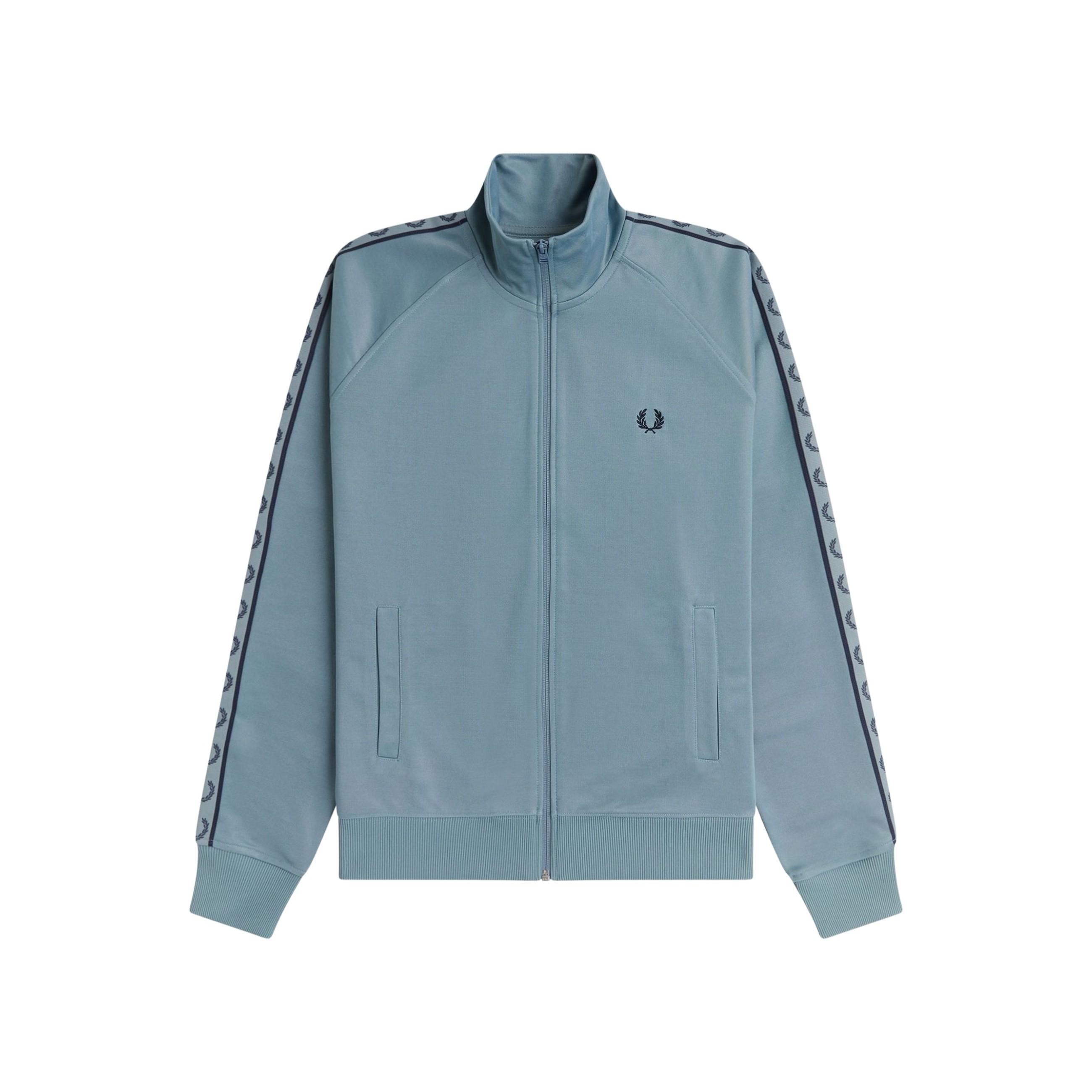 CHAQUETA FRED PERRY AZUL CONTRAST TAPE TRACKJACKET