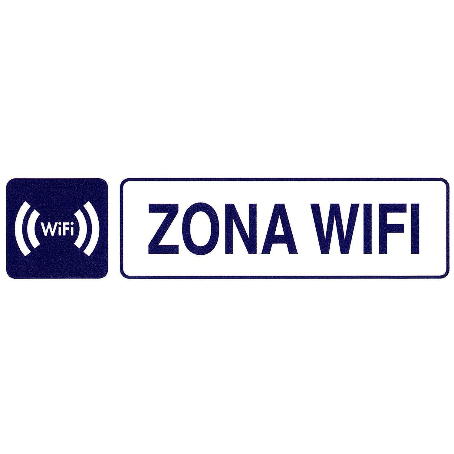 SANCO STORE - WOLFPACK LINEA PROFESIONAL Rotulo Adhesivo 250x63 mm. Zona Wifi