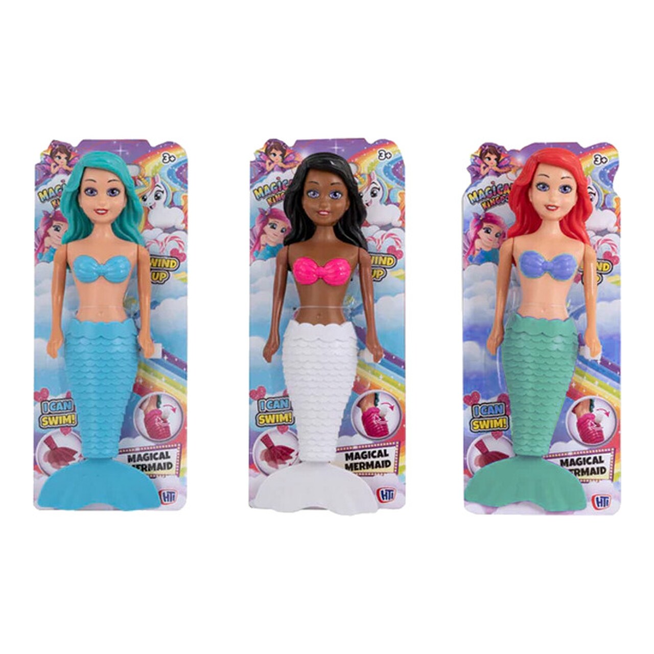 Muñeca Sirena Para El Agua Color Surtido Magical Mermaid 18 Cm (3Ud) 5050837571513