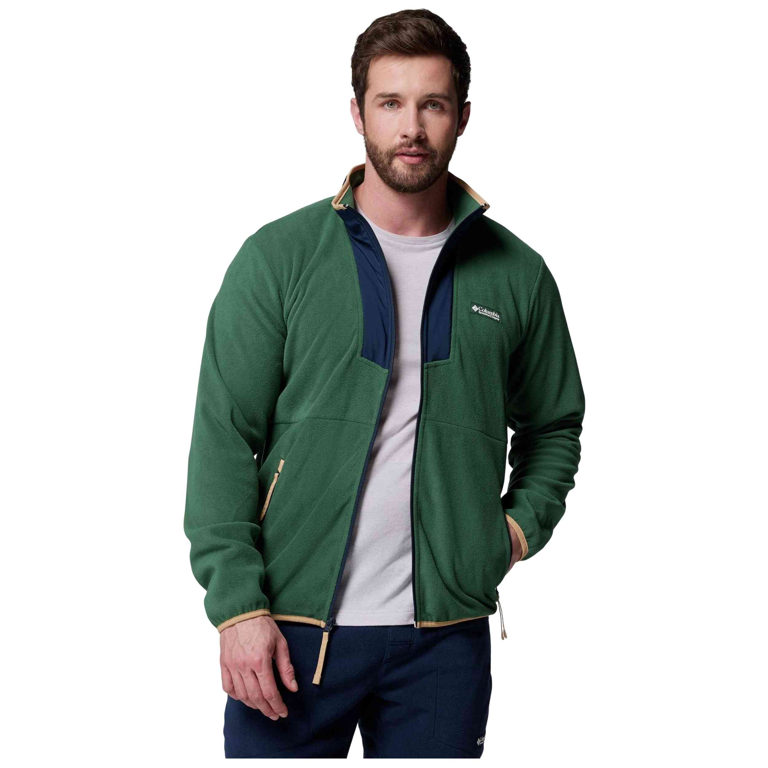 Sudadera Columbia modelo Forro polar Columbia Sequoia Grove Full Zip Fleece verde bosque para Hombre en color Verde