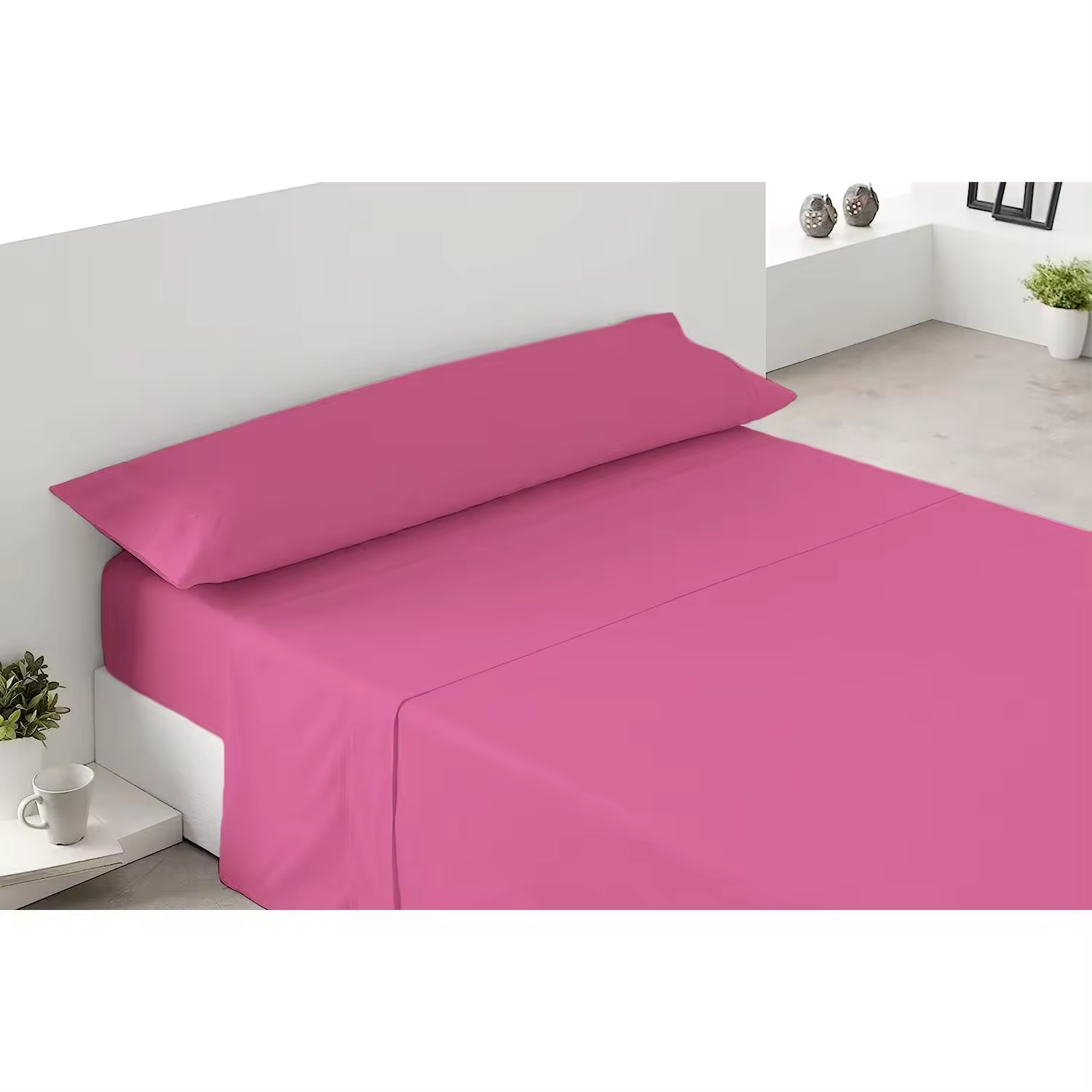 Juego de Sábanas 100% Poliéster 3 Piezas, Para Camas de 90/105/135/150/180/200cm, Profundo hasta 30cm Sabanas, Funda de Almohada - Bajera Ajustable Elastica y Encimera.