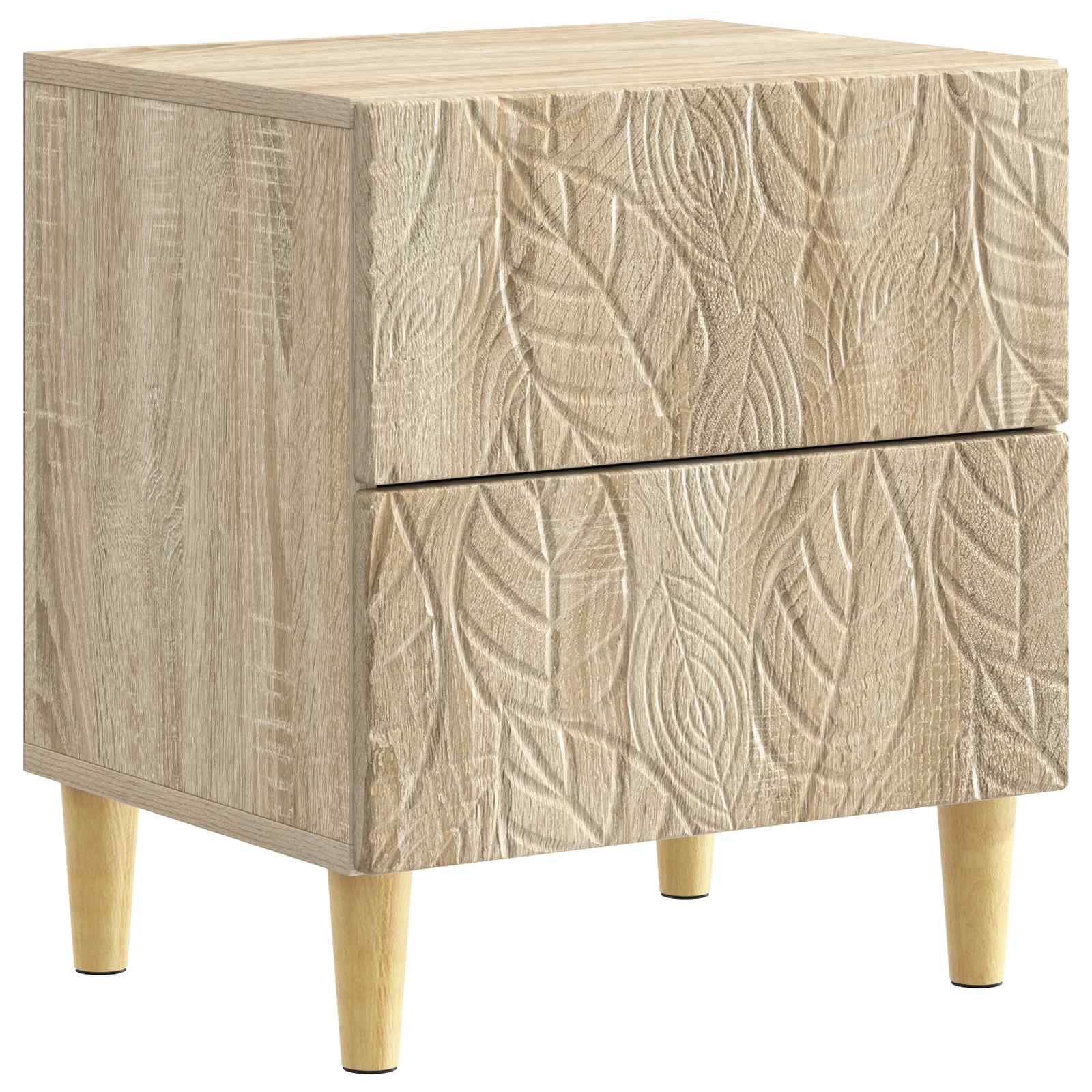 vidaXL Mesita de Noche 43 x 34,5 x 48 cm Madera de ingeniería Multicolor