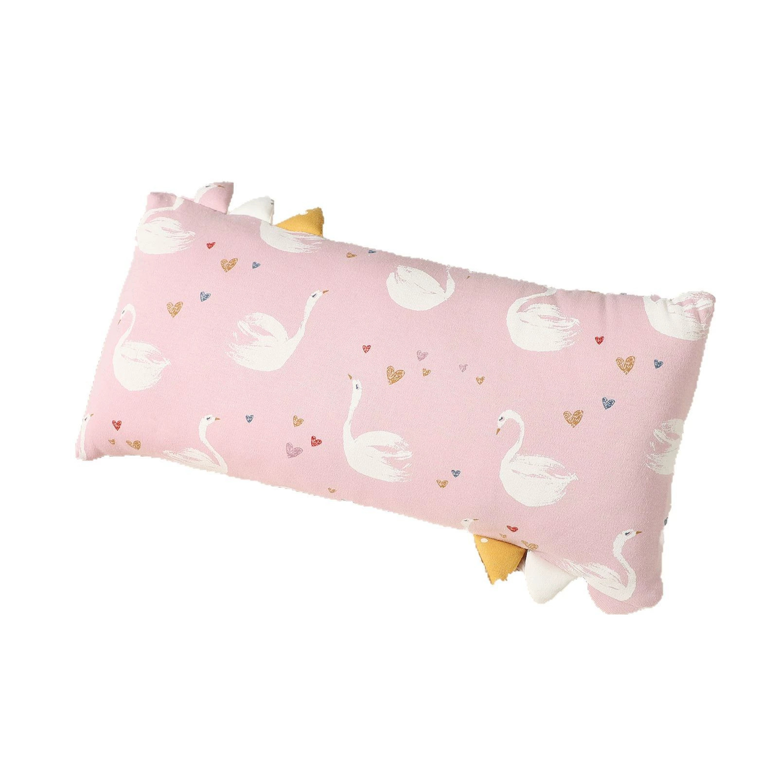 OmHom Almohada masticable de algodón para bebé, almohada relajante para la siesta, transpirable y agradable para la piel, almohada desmontable antisueño
