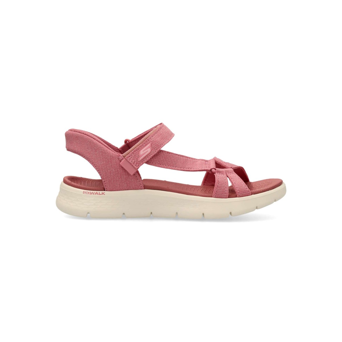 Skechers - Sandalias de mujer GO WALK Flex Sandal Illuminate con sistema Heel Pillow™, plantilla Goga Mat® y amortiguación ULTRA GO®
