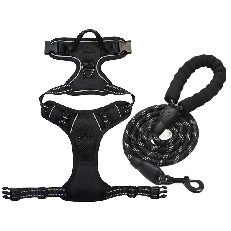 Pet dog chest and back leash, multi-layer integrated dog leash, chest harness, pet supplies