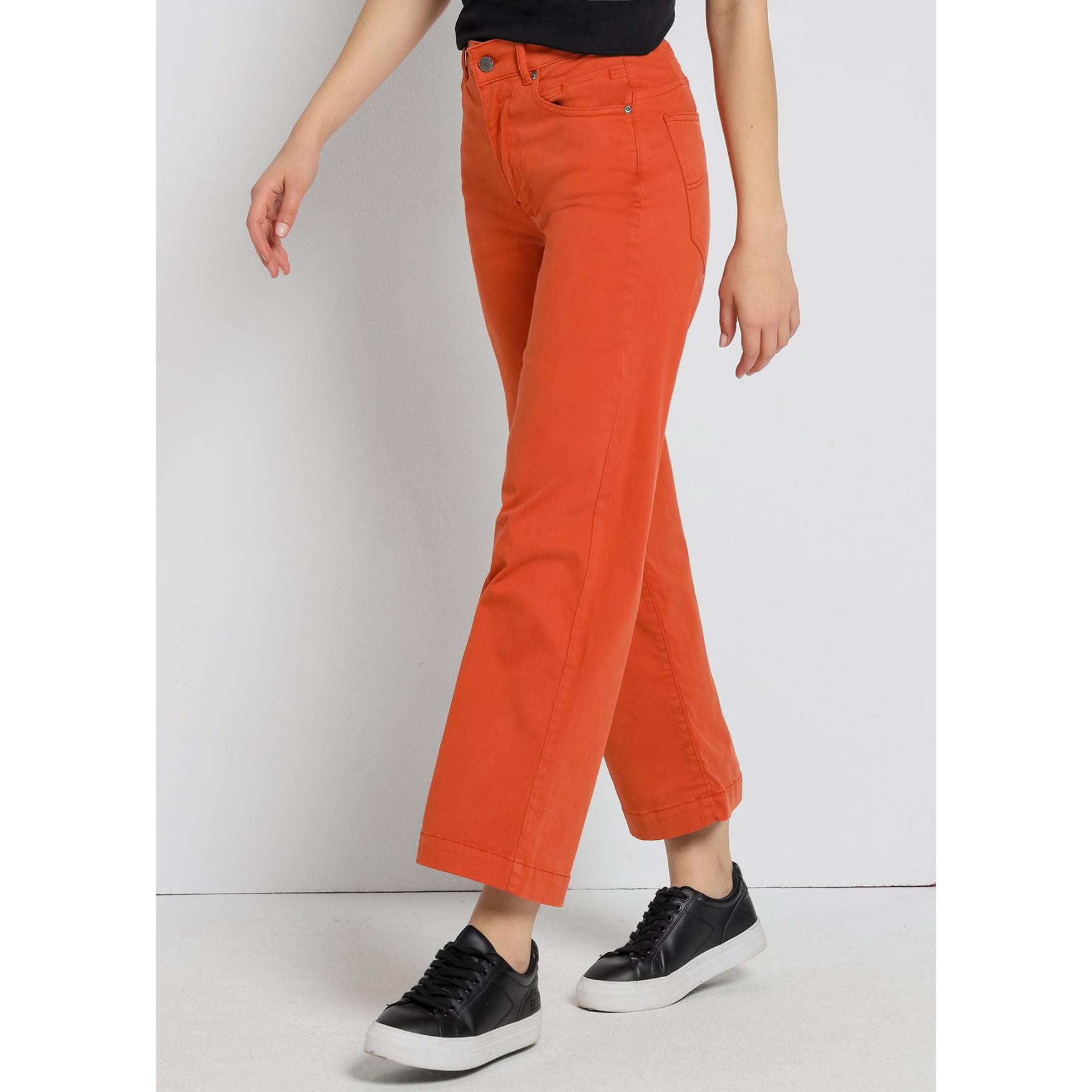 CIMARRON - AURORA-ENOVA peach JEANS Caja Media Straight Wide Crop - Tallaje en Pulgadas- Tallaje en Pulgadas