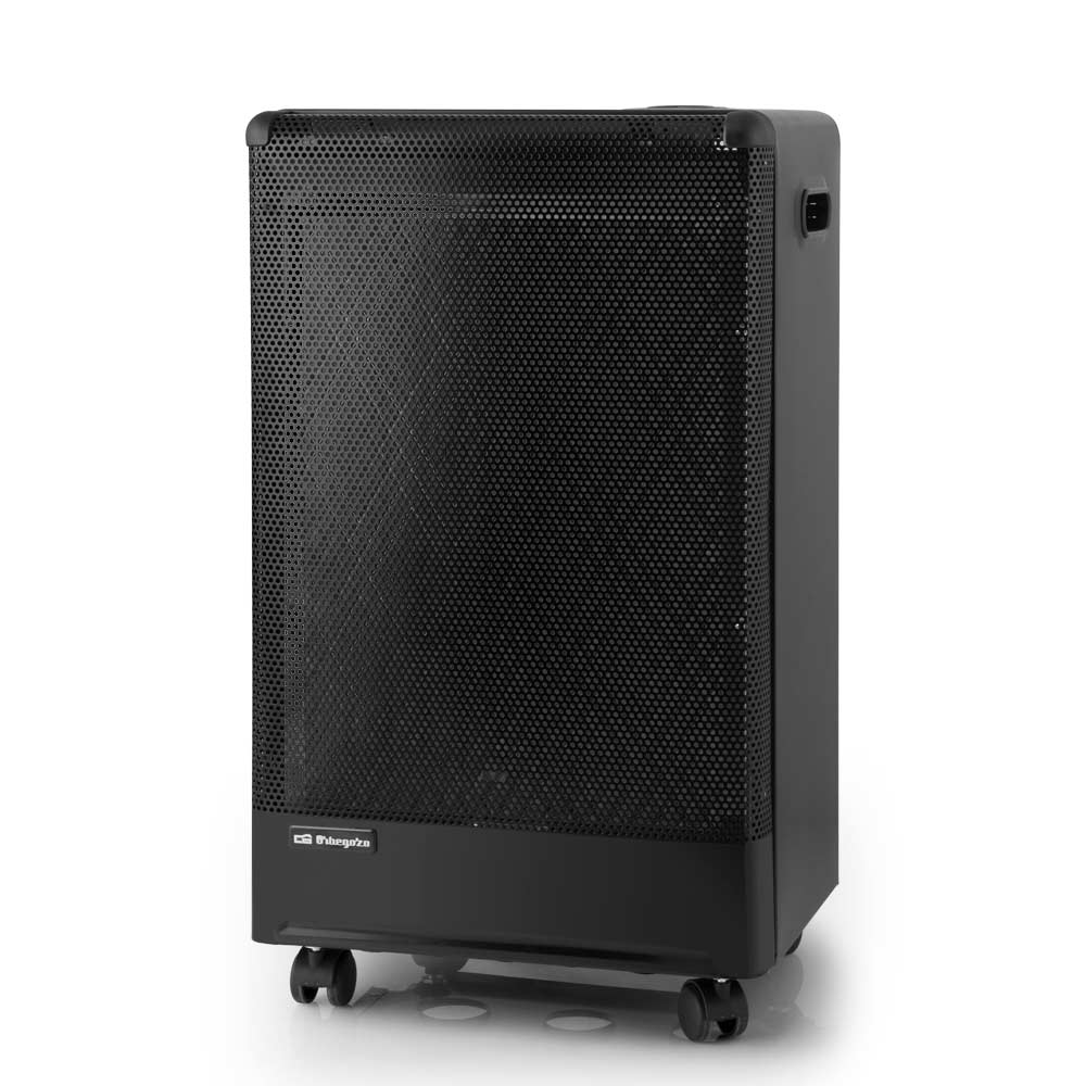 Orbegozo H 55 Estufa de Gas Catalítica 3000W – Estufa de Butano y Propano Clase A con Panel Catalítico de Doble Capa, Triple Sistema de Seguridad, Encendido Piezoeléctrico y Ruedas Pivotantes