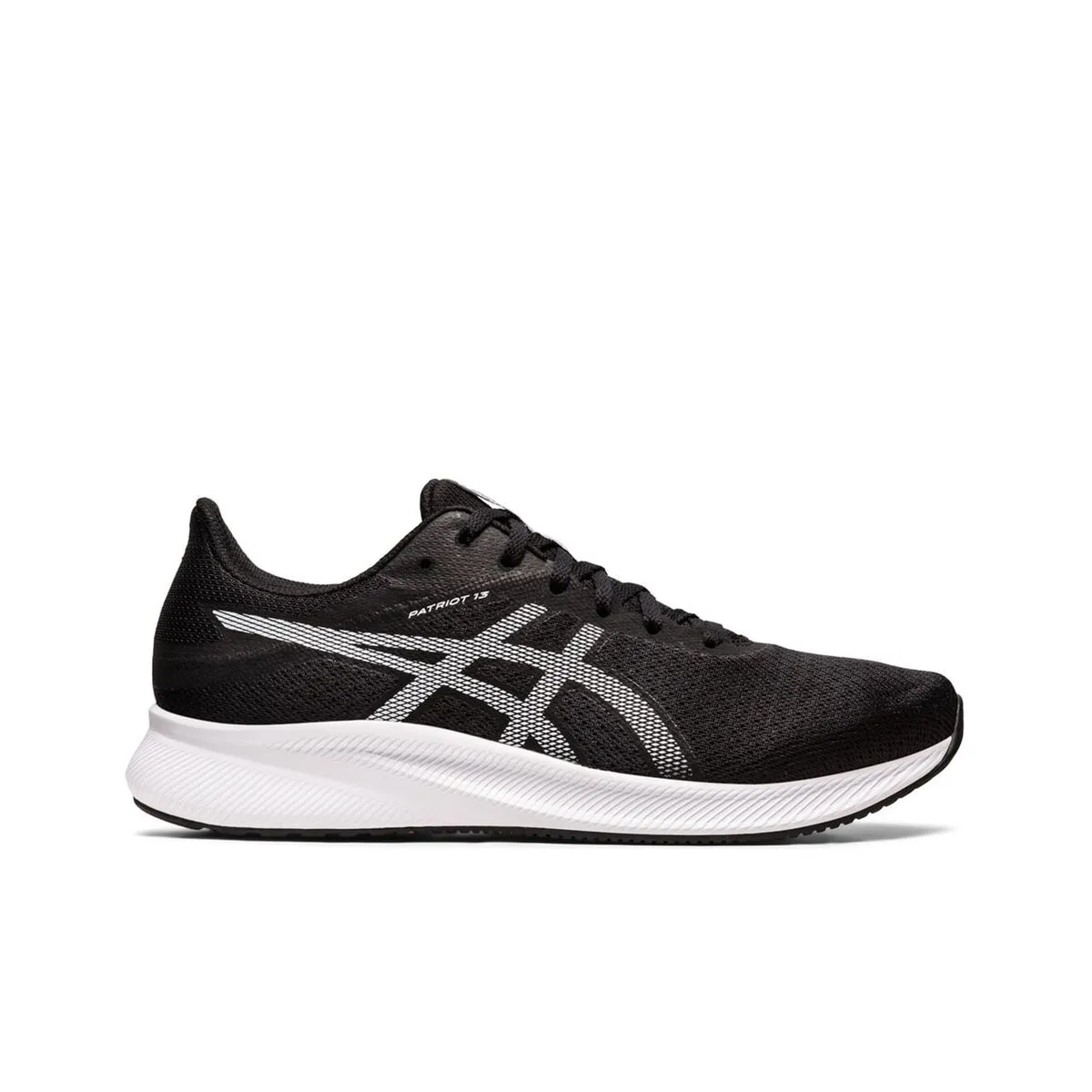 ASICS Patriot 13 Mujer 1012B312-001 Zapatillas Running Negro/Blanco – Ligeras, Transpirables y Cómodas