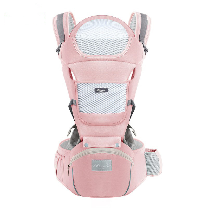 Portabebés, versátil portabebés 9 en 1 con almohadilla lumbar, mochila portabebés para niños pequeños, bebés, padres recién nacidos (7-45 libras), adecuado para todas las estaciones