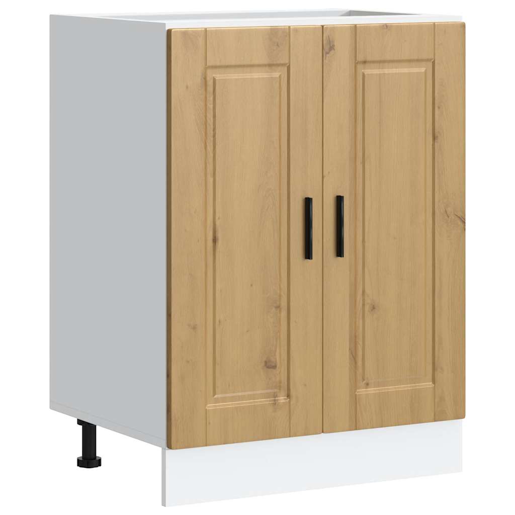 vidaXL Mueble bajo de cocina Porto madera de ingeniería  60 x 46 x 81.5 cm Multicolor