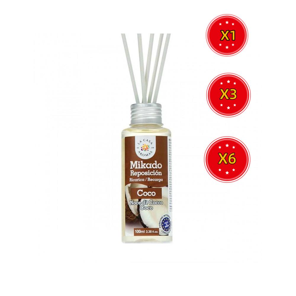 Mikado - Colección Exquisita - Ambientador 100 Ml - Aromas Naturales - Pack de 6 Unidades