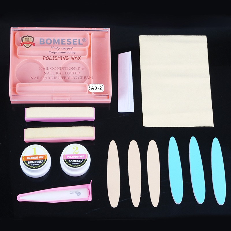 Kit Profesional de Pulido para Uñas – Cera Abrillantadora para Principiantes y Salones (Incluye Herramientas Completas)