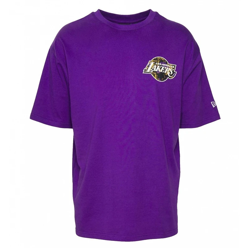 Camiseta New Era Lakers "Infill Team Logo" Oversized en Morado