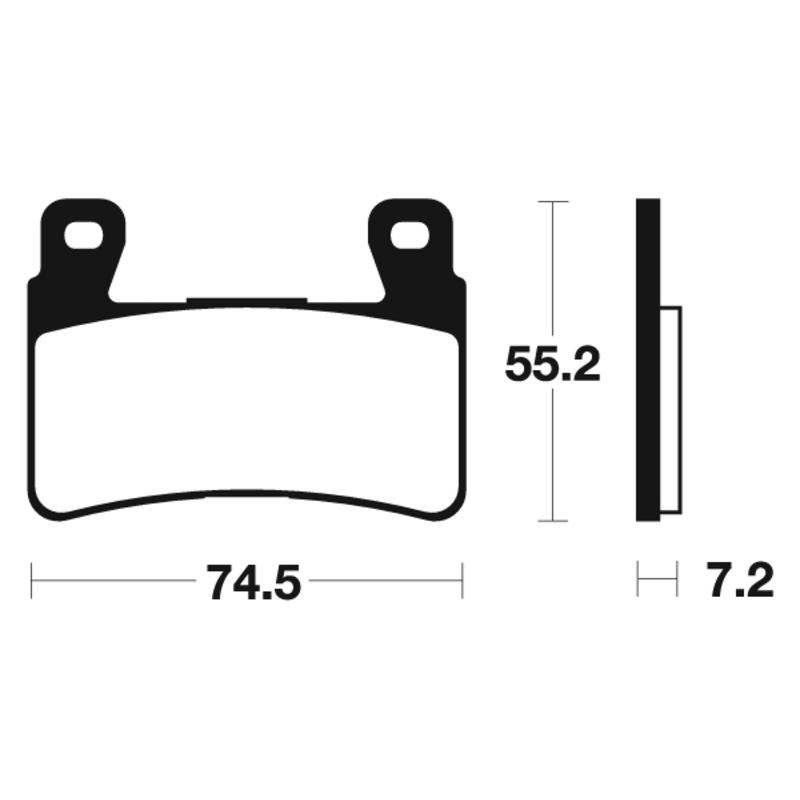 Pastillas De Freno Sinterizadas Para Moto Mtr234 1090564