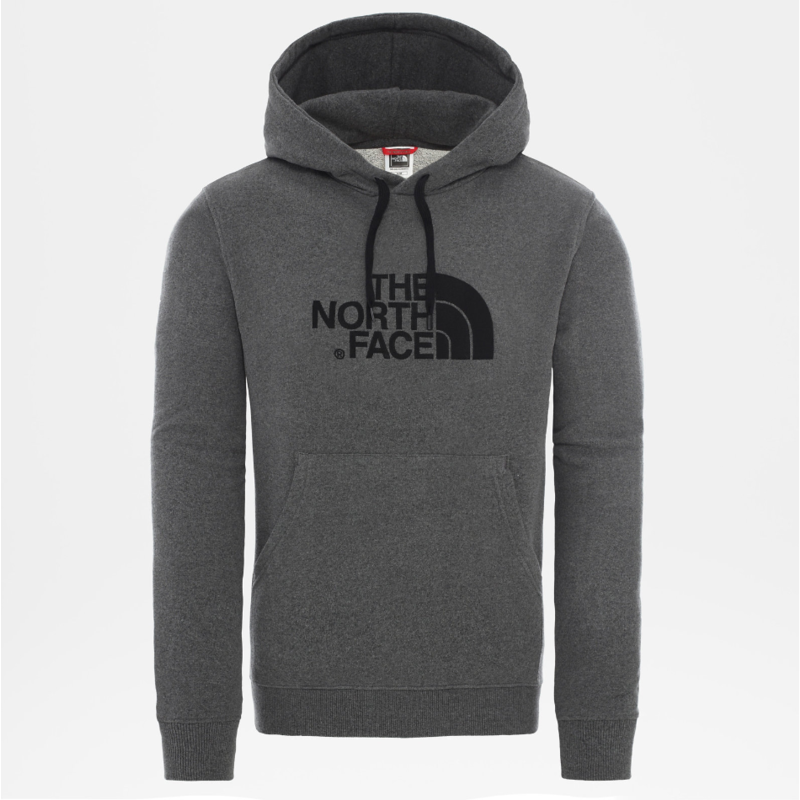 Sudadera con capucha gris North Face Drew peak medium grey heather