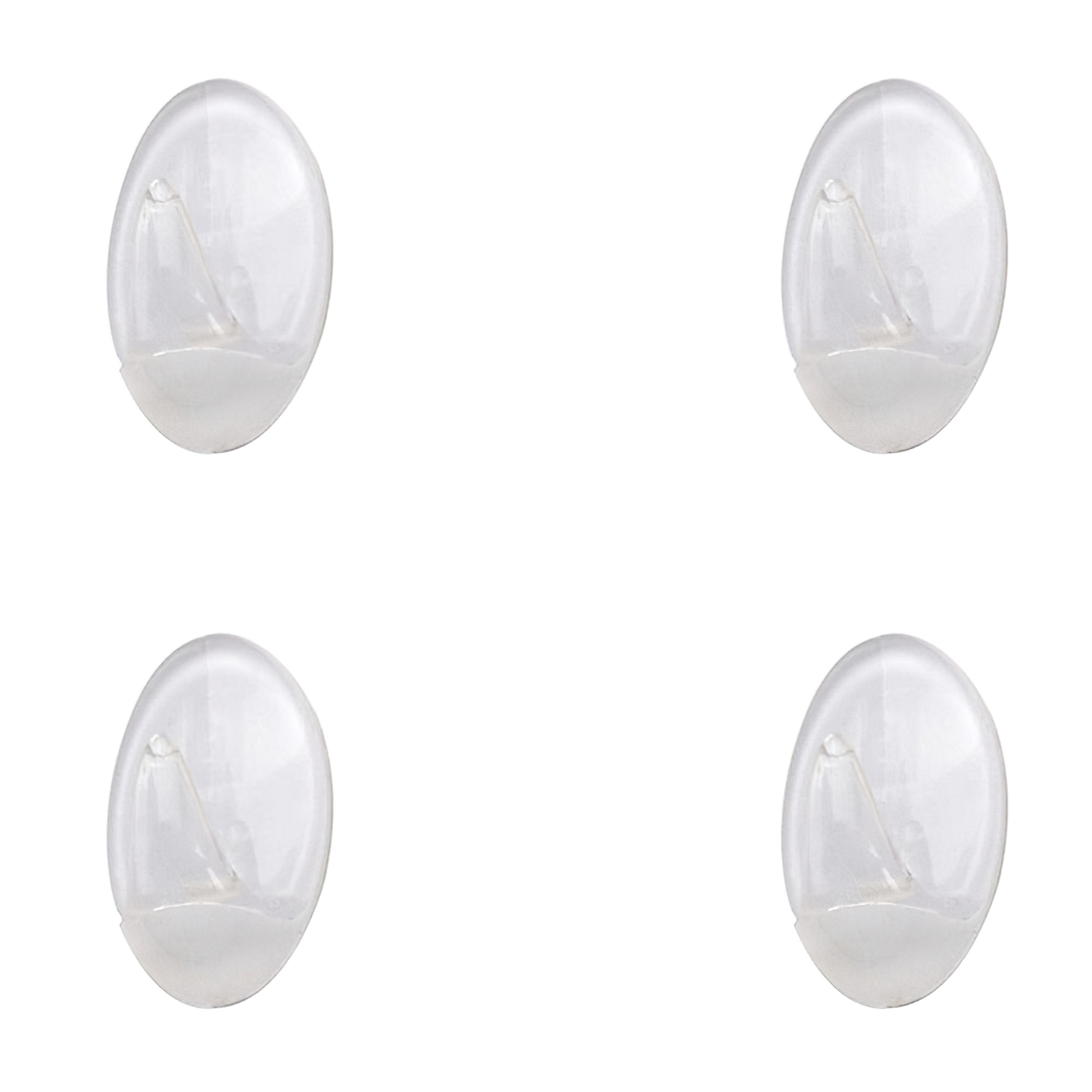 SANCO STORE - ORYX Colgador Oryx  Transparente Pequeño (Blister 4 Unidades) Adhesivo