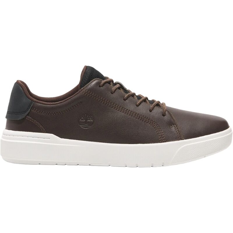 Zapatillas Marrones Timberland Caña Baja Con Cordones Seneca Bay Dark Brown Full Grain