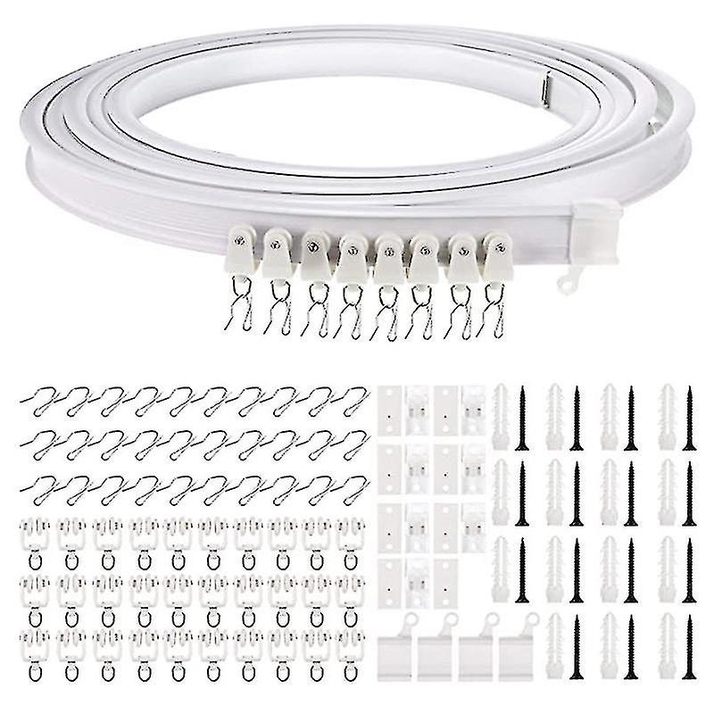 TK 1-5 Meters Bendable Ceiling Curved Curtain Track Flexible Replacement Ceiling Curtain