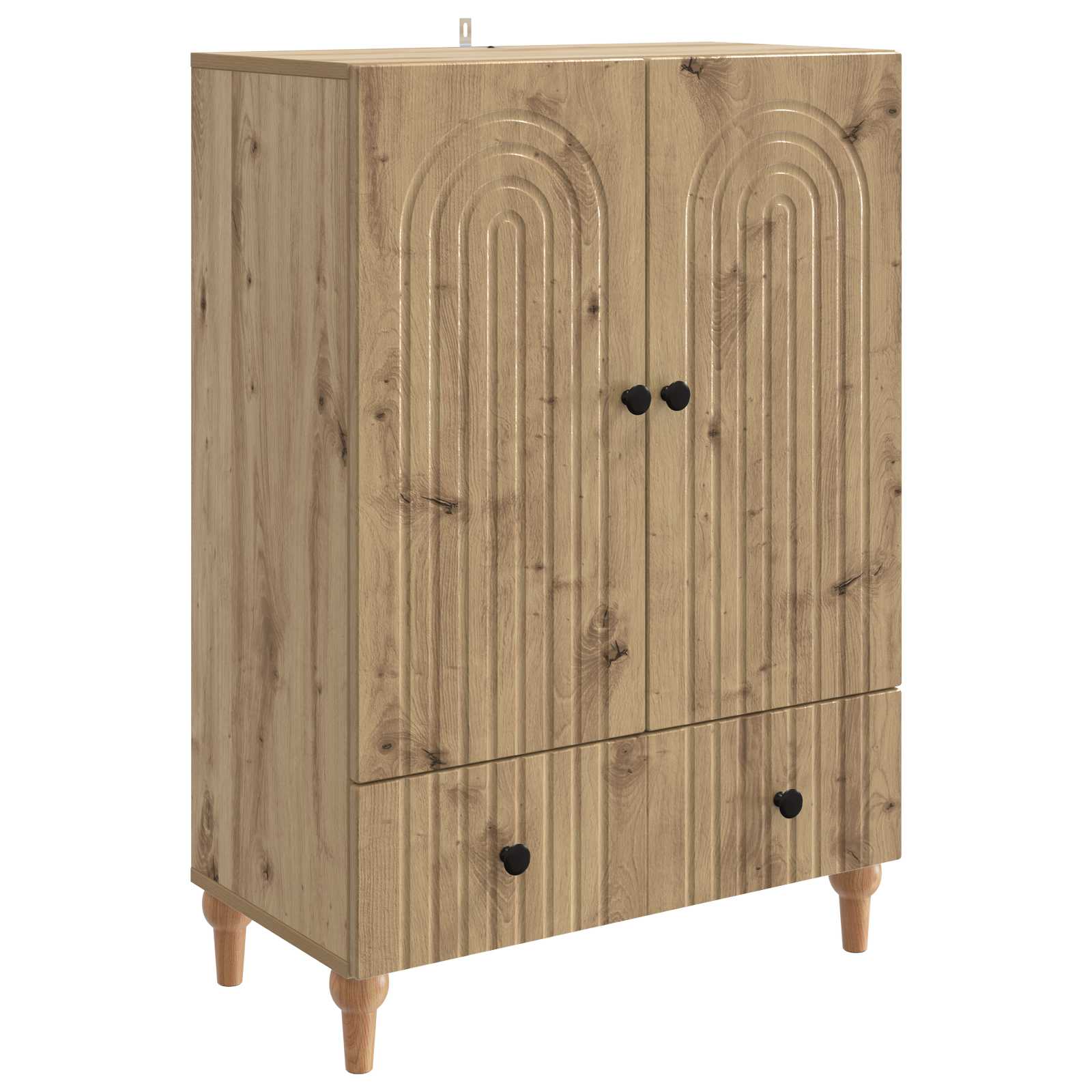 vidaXL Aparador 66 x 34,5 x 95 cm Madera de Ingeniería Multicolor