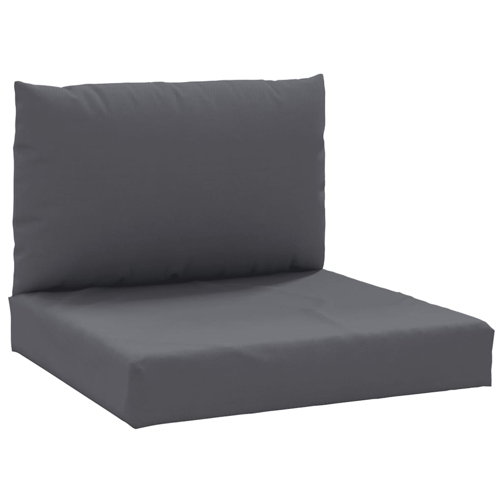Vidaxl Cojines para Palets 2 Unidades Tela Color Antracita - Exterior