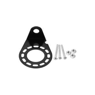 CA Conector de zócalo para soporte de montaje de 7 pines para remolque de caravana, soporte de ángulo recto de 13 con tornillos y tuercas, negro completo, otros instrumentos, espárragos de zócalo para montaje en enganche