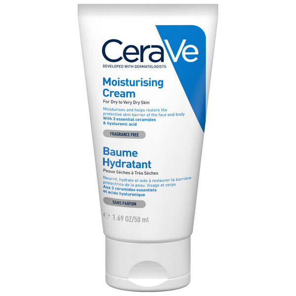 CeraVe PACK Bálsamo Crema Hidratante Reparador Intensivo para Pieles Secas y Sensibles 50 ml