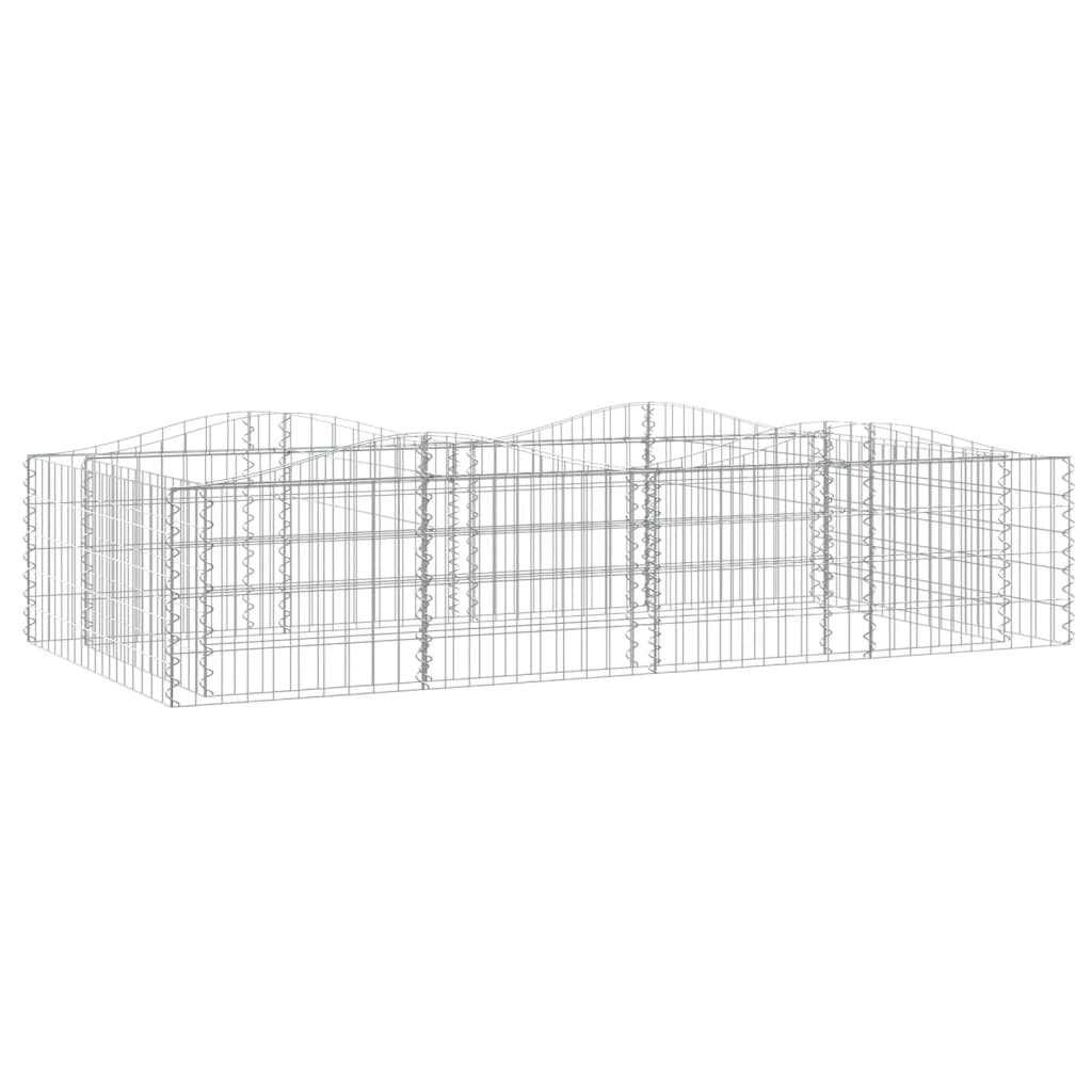 Arriate de Gaviones de Arco Vidaxl Hierro Galvanizado 200x50x50 Cm