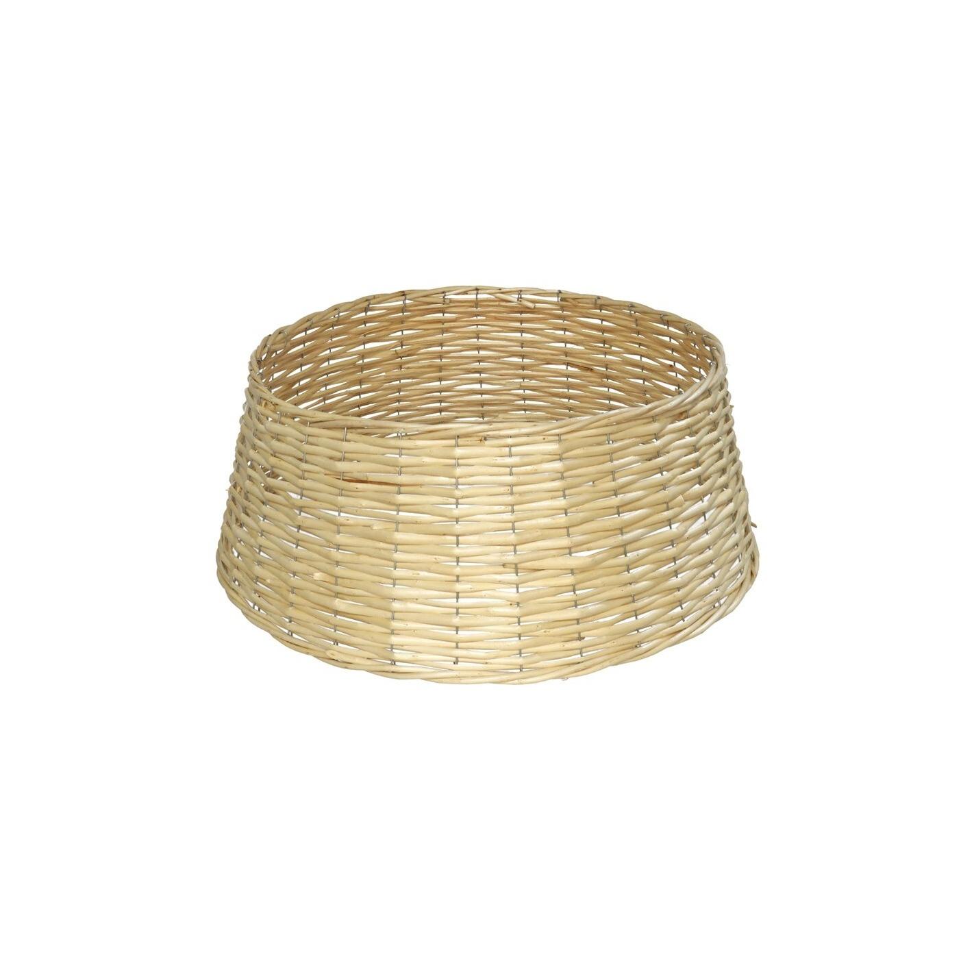 Gerimport - Base de Árbol de Navidad Pie Mimbre Naturaleza Cesta de mimbre para base de árbol de Navidad Decoracion Navidad Diferentes Medidas