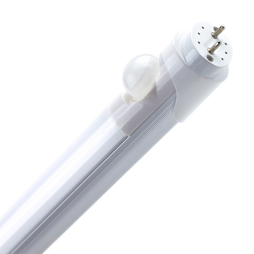 Ledkia Tubo LED T8 G13 150 cm Aluminio con Detector de Movimiento PIR Apagado Total Conexión un Lateral 24W 100lm/W