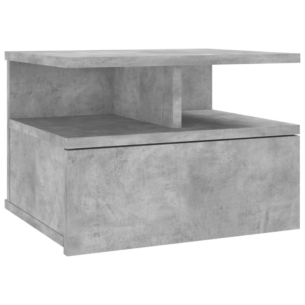 Mesita de Noche Flotante Vidaxl Madera 40x31x27 Cm Blanco