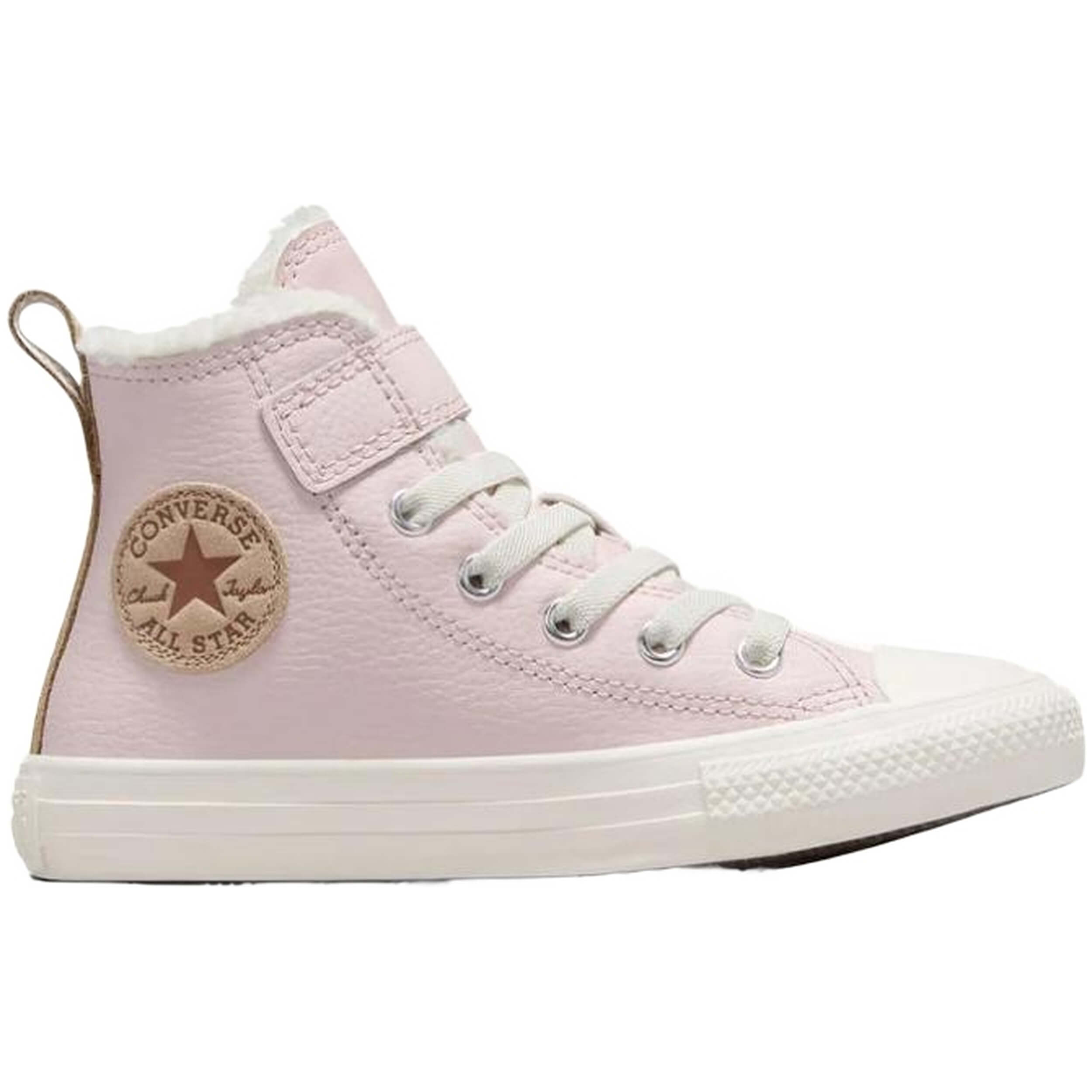 Bota Media marca Converse modelo A09264C para junior en color rosa empolvado/blanco