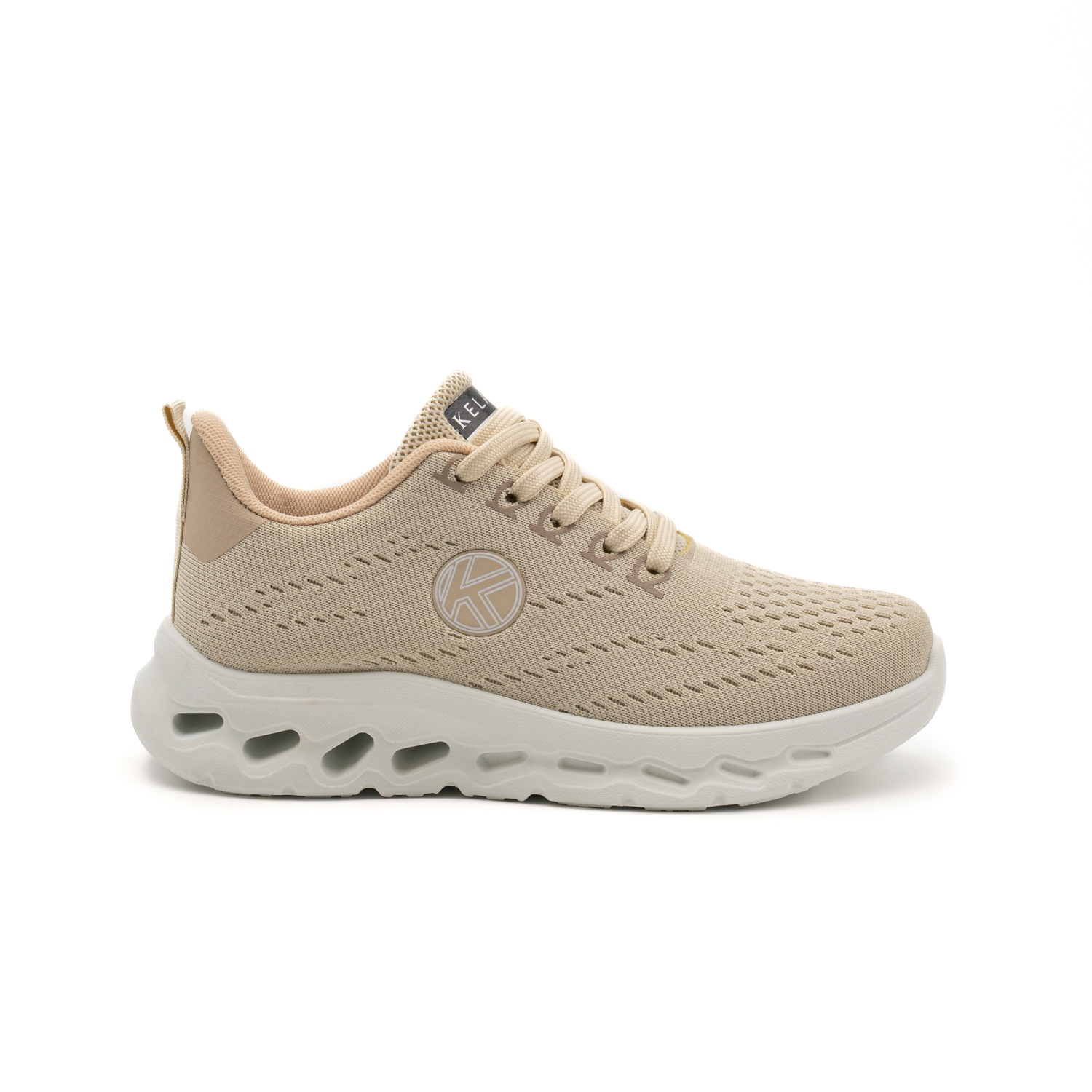 Kelara K62102 Zapatillas con cordones de mujer en textil plantilla confort gel