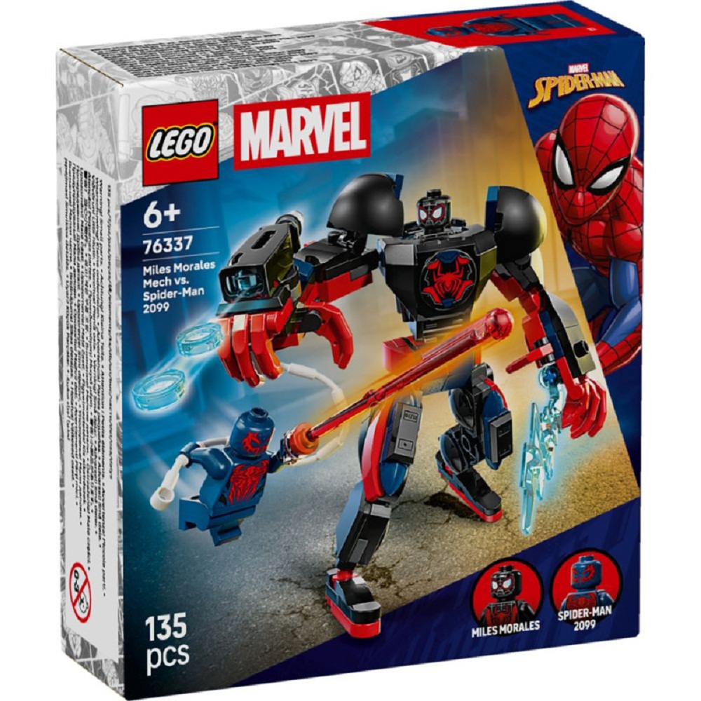 LEGO Súper Héroes Armadura Robótica de Miles Morales vs. Spider-Man 2099 - 76337