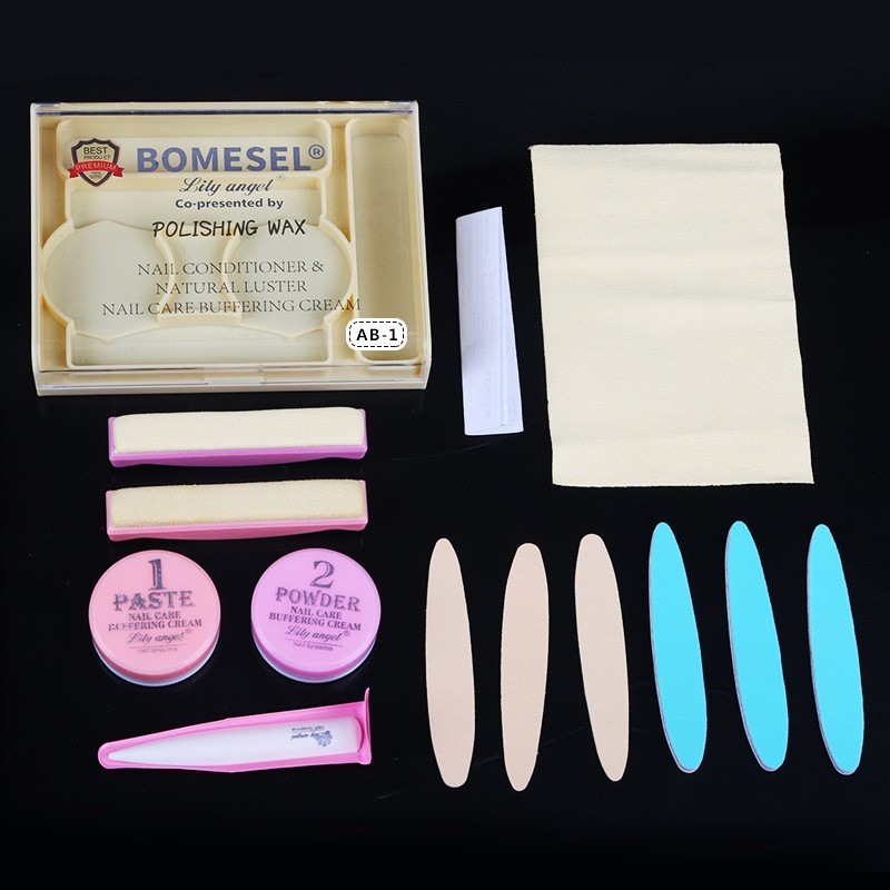 Kit Profesional de Pulido para Uñas – Cera Abrillantadora para Principiantes y Salones (Incluye Herramientas Completas)