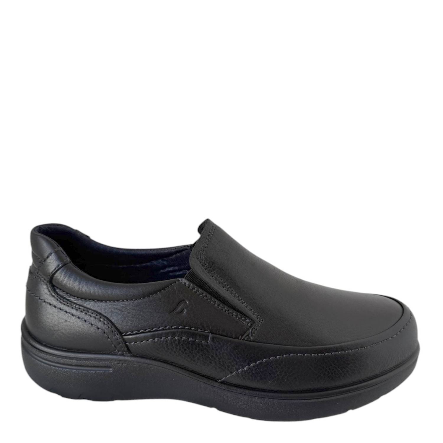 Luisetti - Zapatos planos hombre 31025NA de cuero flexible diseño slip-on elegante ideal para uso diario y máxima comodidad