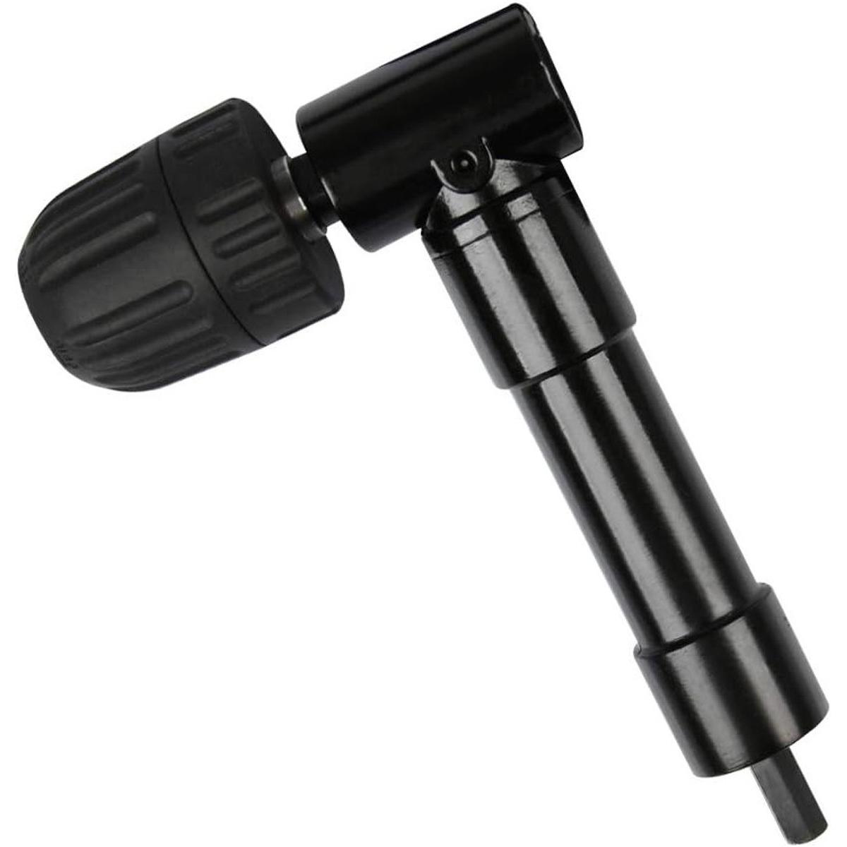 Accessoire de perceuse d'angle avec serrage rapide de 0 mm, mandrin à 90 degrés et rallonge de courbure