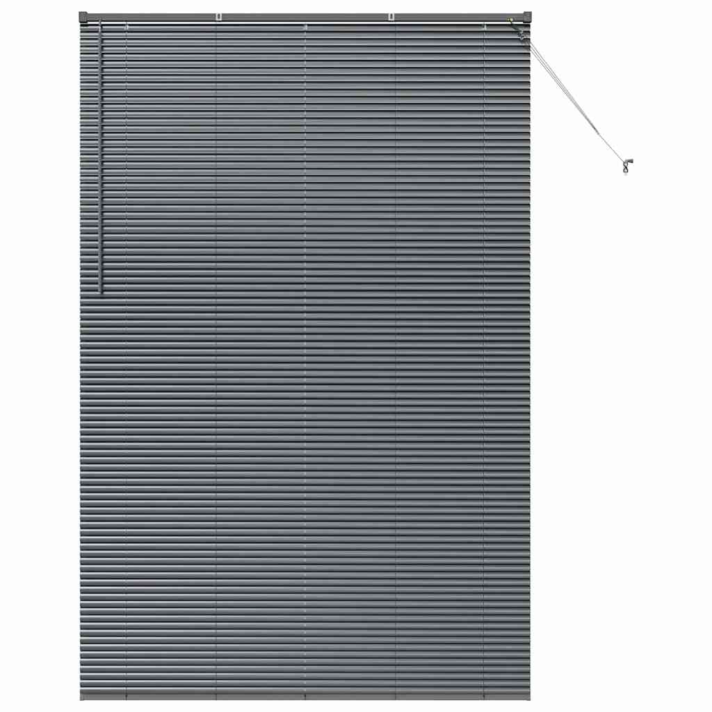 vidaXL Persianas venecianas Manual Gris oscuro 220x150cm Aluminio