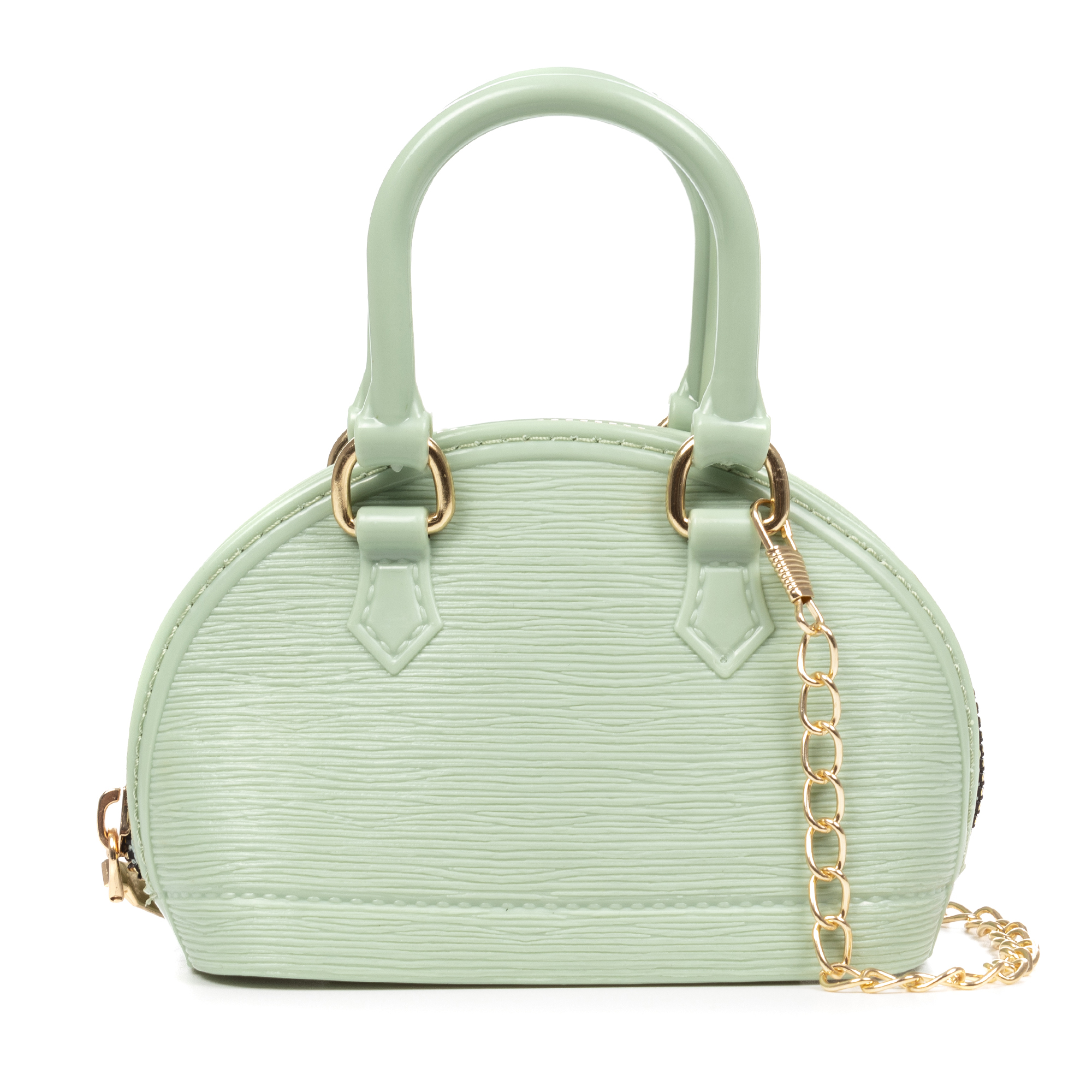 LIBELULLA. Villamagna bolso de mano mini, de pvc con cadena para hombro