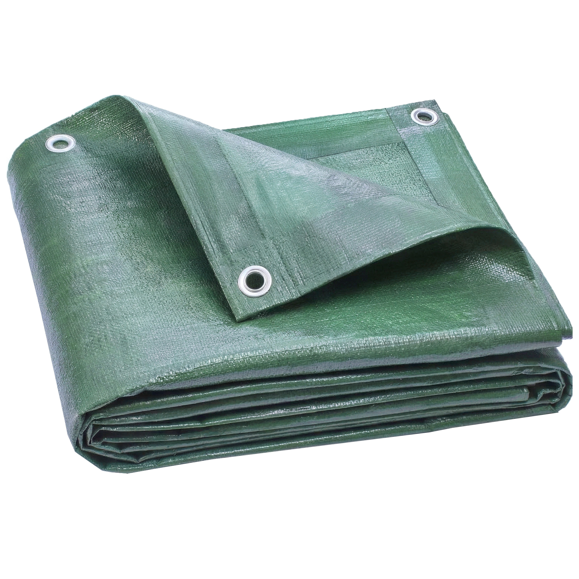 Outsunny Lona Impermeable Exterior 6x8 m, Toldo PE Resistente a Rasgaduras 90 g/m², Protección UV, con Ojales Reforzados para Leña, Muebles de Jardín, Invernaderos, Vehículos